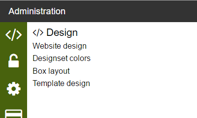 Menu: Designset Colors - Vælg Designset Colors