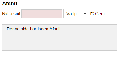 Afsnitstyper: Slider - Træk og slip slider